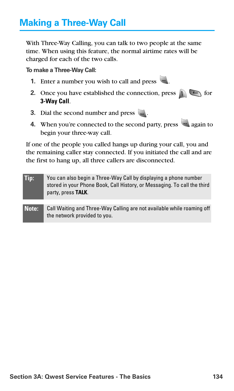 Making a three-way call | Samsung SPH-A680SSAQST User Manual | Page 142 / 196