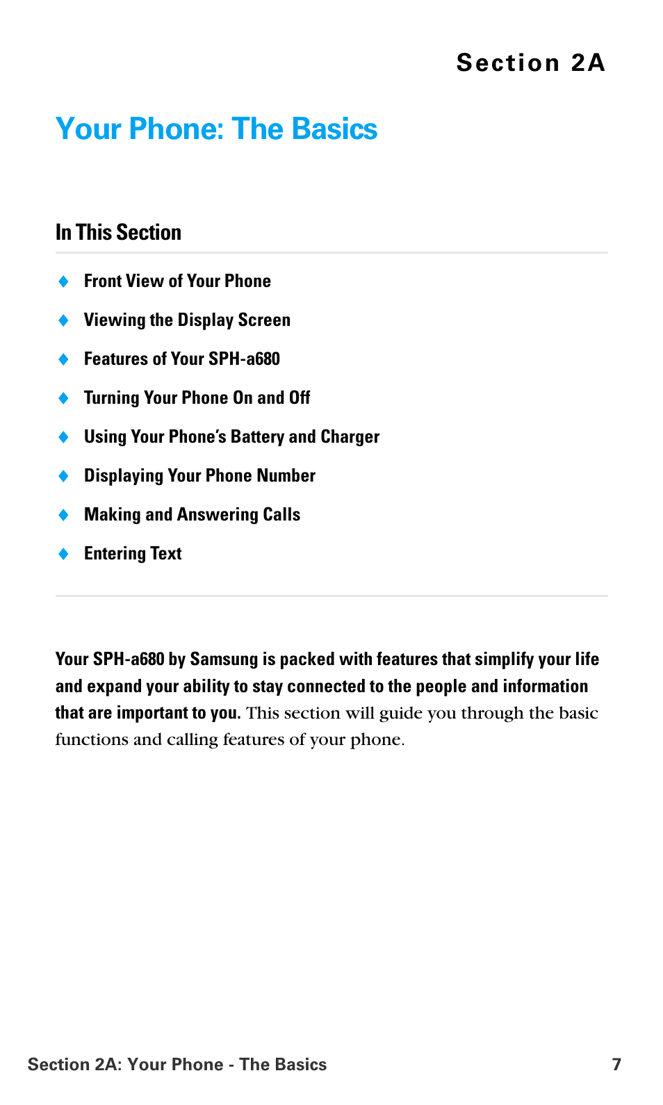 Your phone: the basics, 2a.your phone: the basics | Samsung SPH-A680SSAQST User Manual | Page 15 / 196
