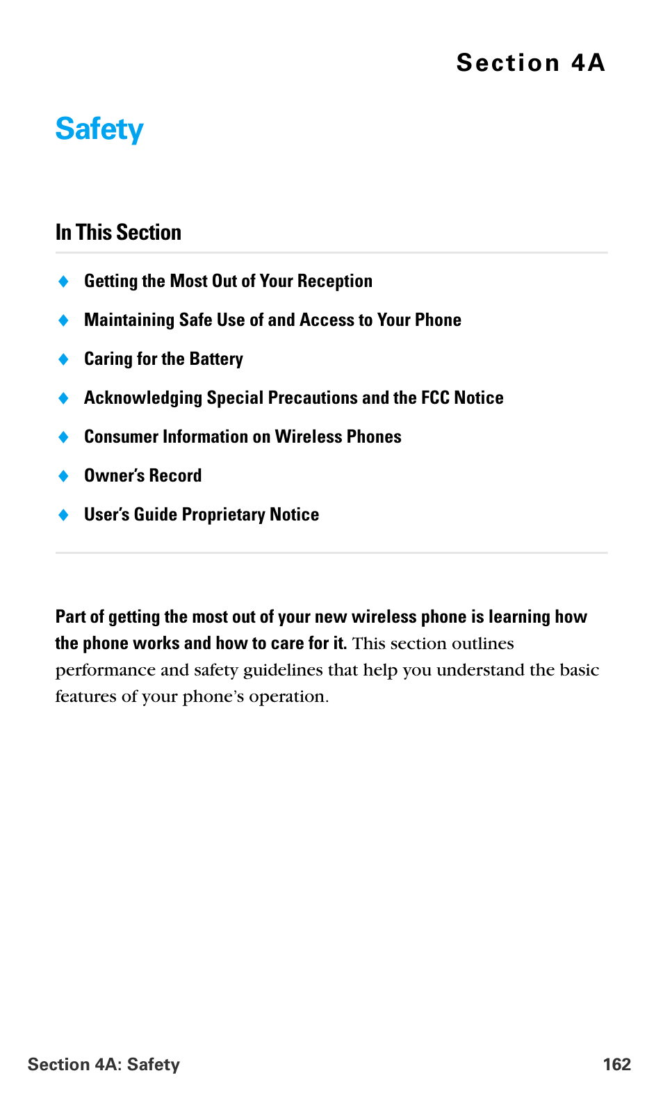 Safety, 4a.safety | Samsung SPH-A680SSAQST User Manual | Page 170 / 196