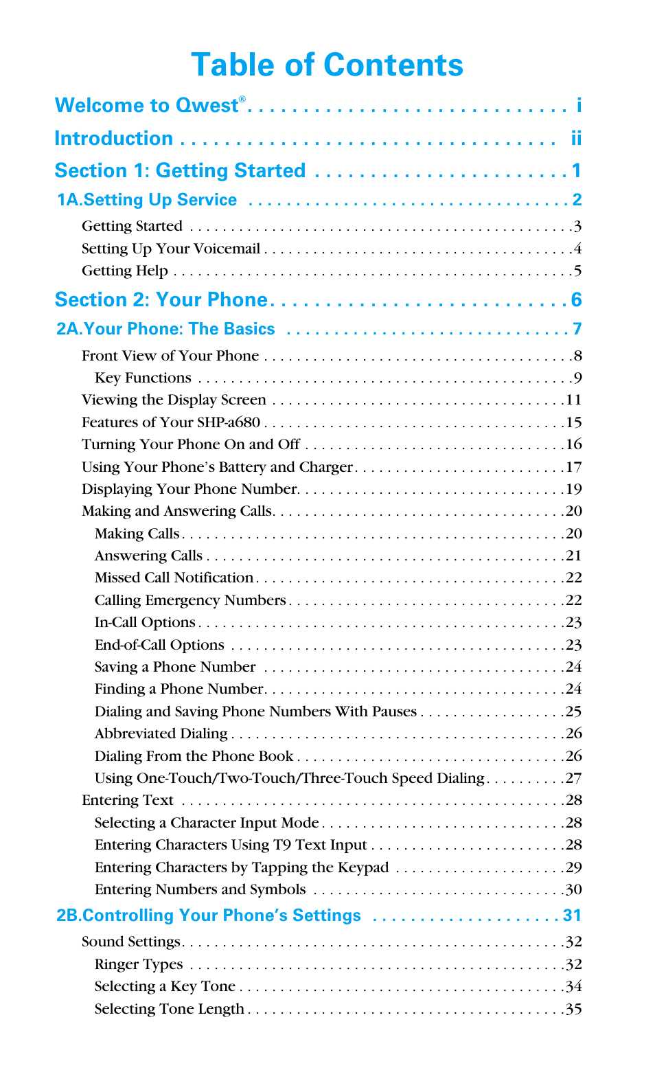 Samsung SPH-A680SSAQST User Manual | Page 2 / 196