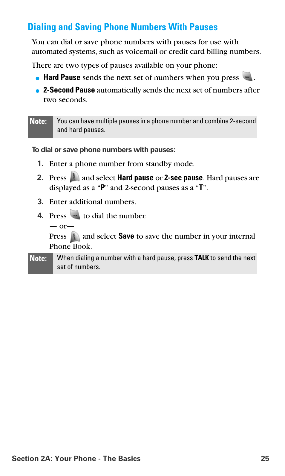 Dialing and saving phone numbers with pauses | Samsung SPH-A680SSAQST User Manual | Page 33 / 196