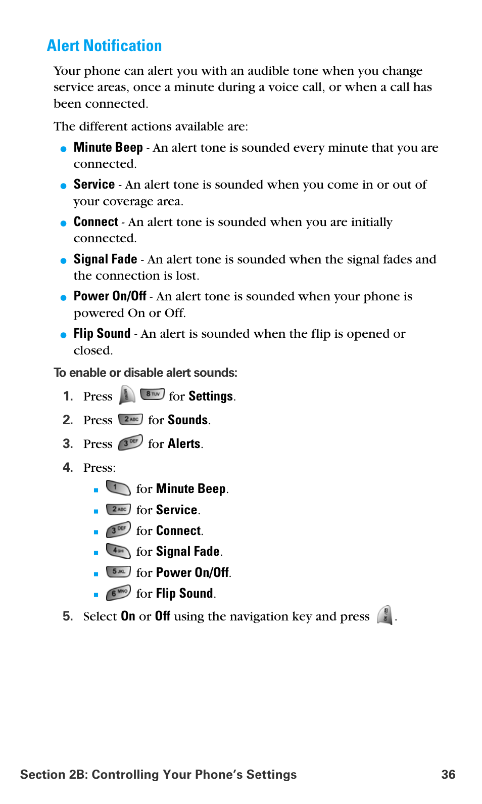 Alert notification | Samsung SPH-A680SSAQST User Manual | Page 44 / 196