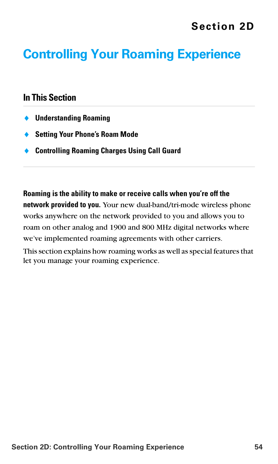 Controlling your roaming experience, 2d.controlling your roaming experience | Samsung SPH-A680SSAQST User Manual | Page 62 / 196