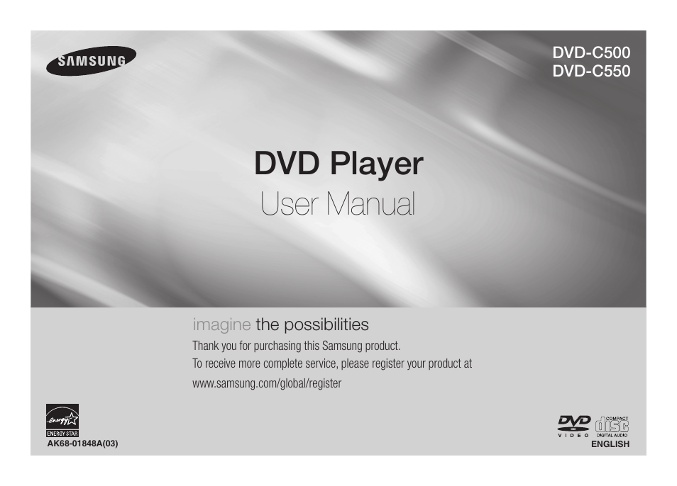 Samsung DVD-C500-XAA User Manual | 16 pages