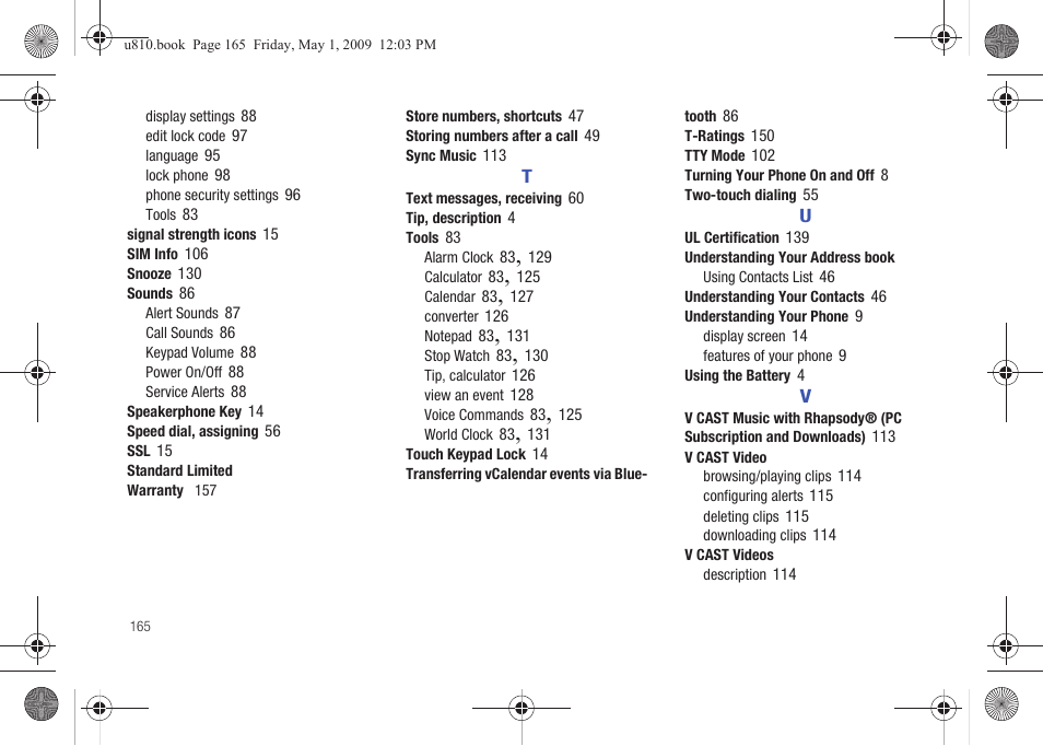 Samsung SCH-U810GNAVZW User Manual | Page 168 / 169