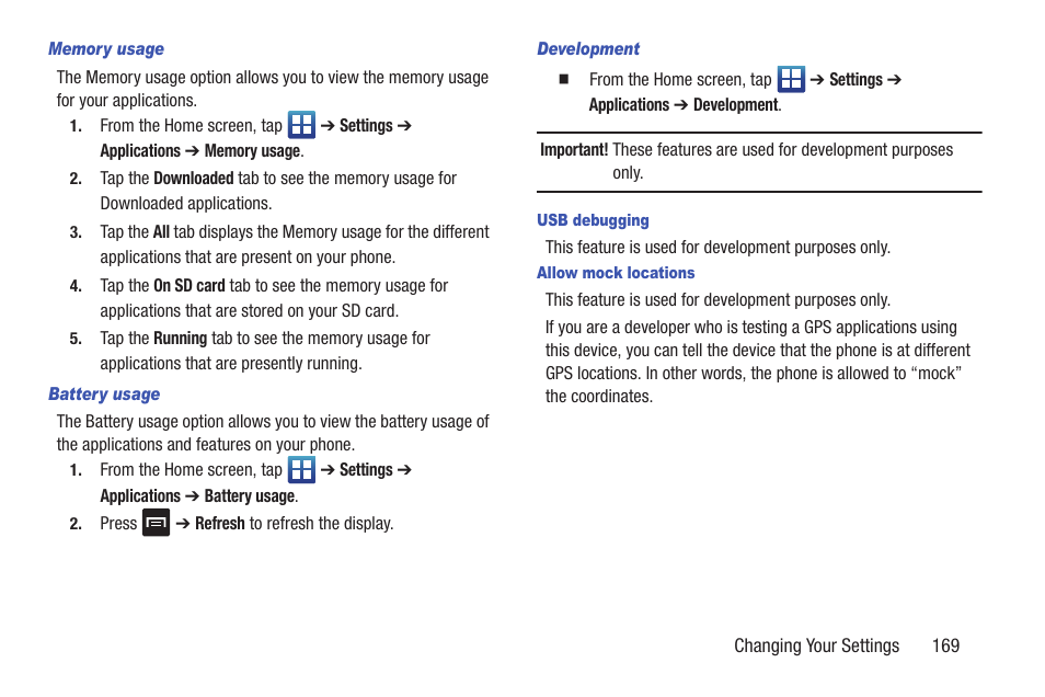 Samsung SGH-S959ZKATFN User Manual | Page 173 / 217