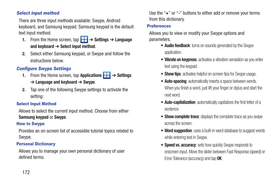 Samsung SGH-S959ZKATFN User Manual | Page 176 / 217