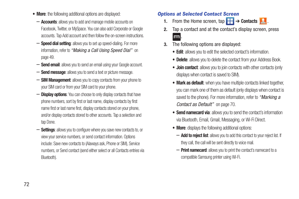 Samsung SGH-S959ZKATFN User Manual | Page 76 / 217