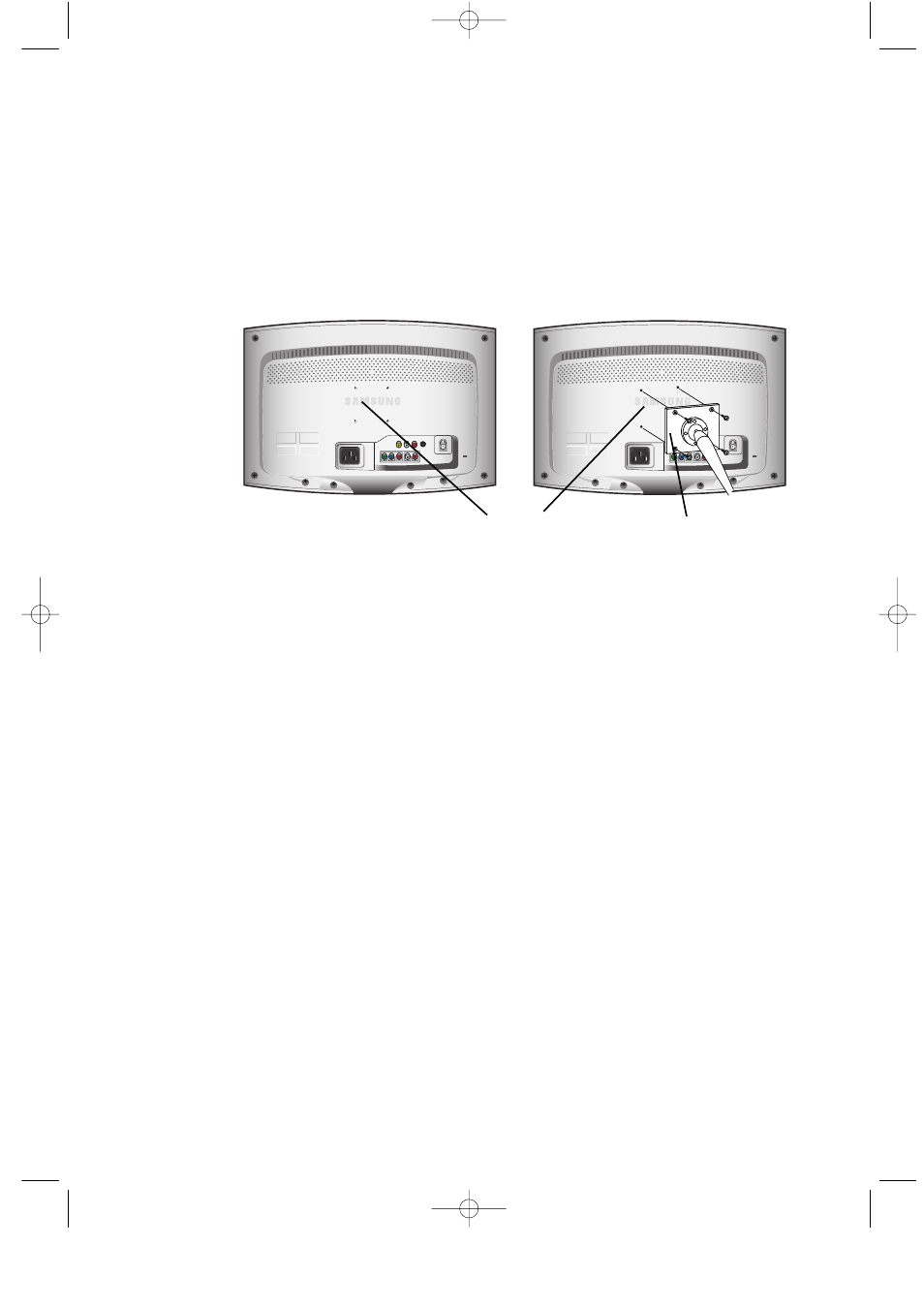Installing vesa compliant mounting devices | Samsung LTP2035X-XAA User Manual | Page 6 / 7