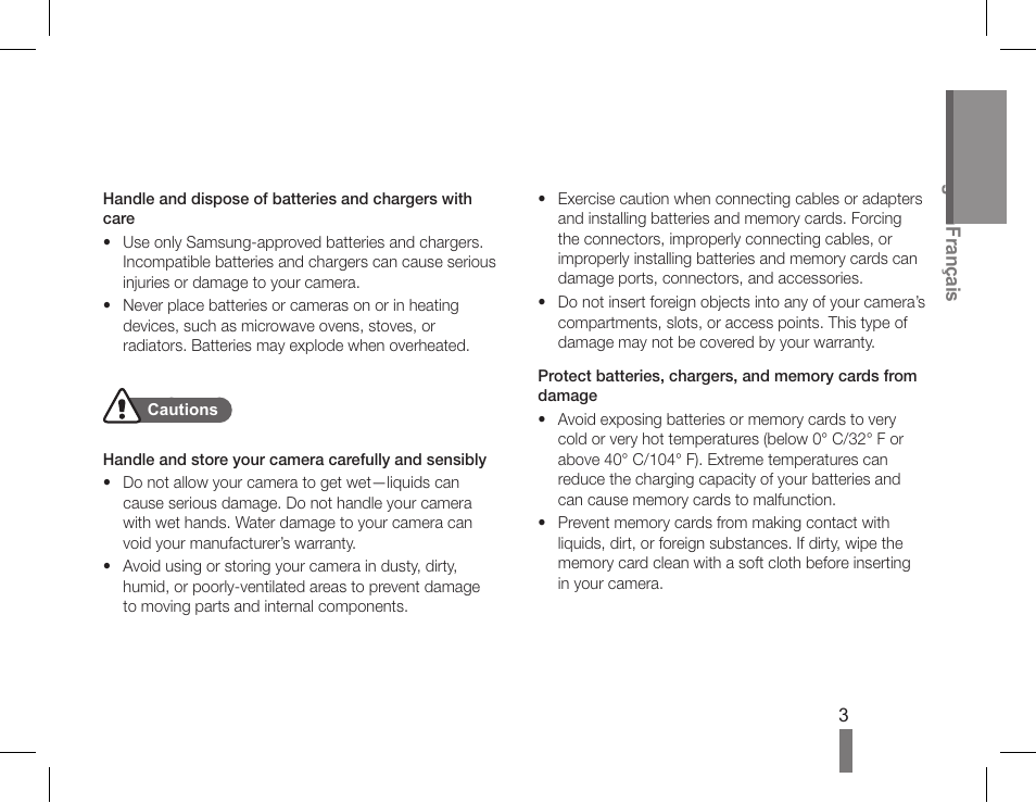 Samsung EC-HZ30WZBPBUS User Manual | Page 3 / 22