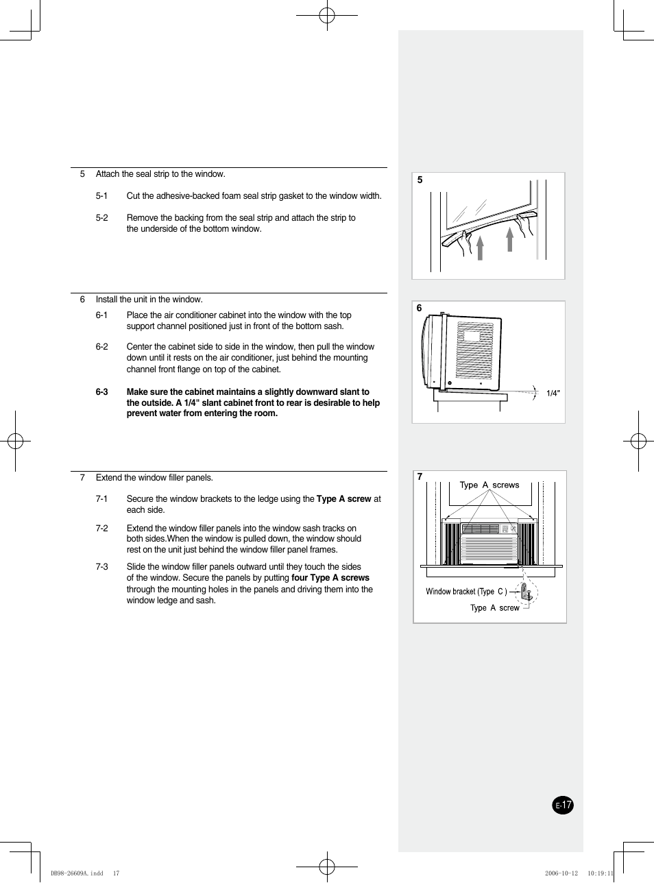 Samsung AW05NCM8XAA User Manual | Page 17 / 20