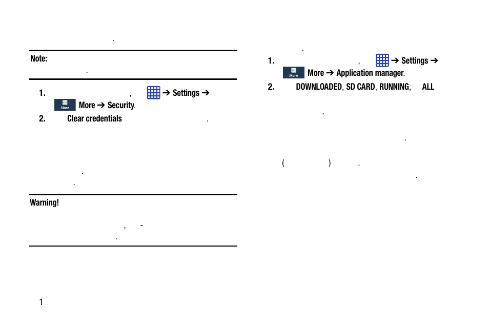 Application manager | Samsung SM-C105AZWAATT User Manual | Page 164 / 283