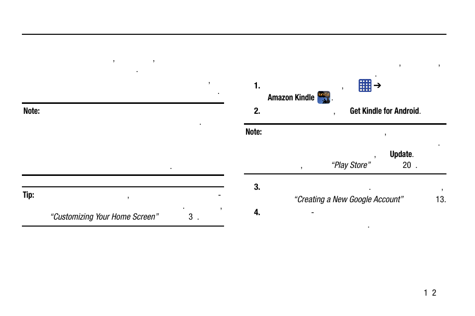 Section 10: applications, Amazon kindle | Samsung SM-C105AZWAATT User Manual | Page 189 / 283