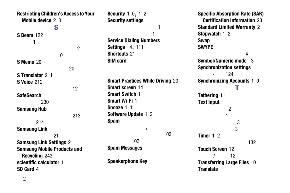 Samsung SM-C105AZWAATT User Manual | Page 282 / 283