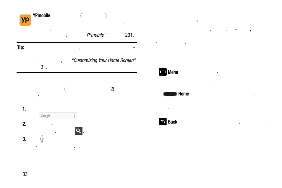 Menu navigation | Samsung SM-C105AZWAATT User Manual | Page 40 / 283