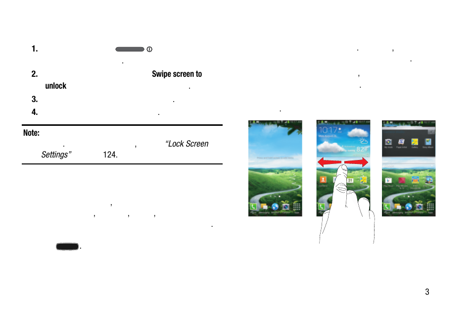 Phone, see “locking and unlocking the phone” on | Samsung SM-C105AZWAATT User Manual | Page 43 / 283