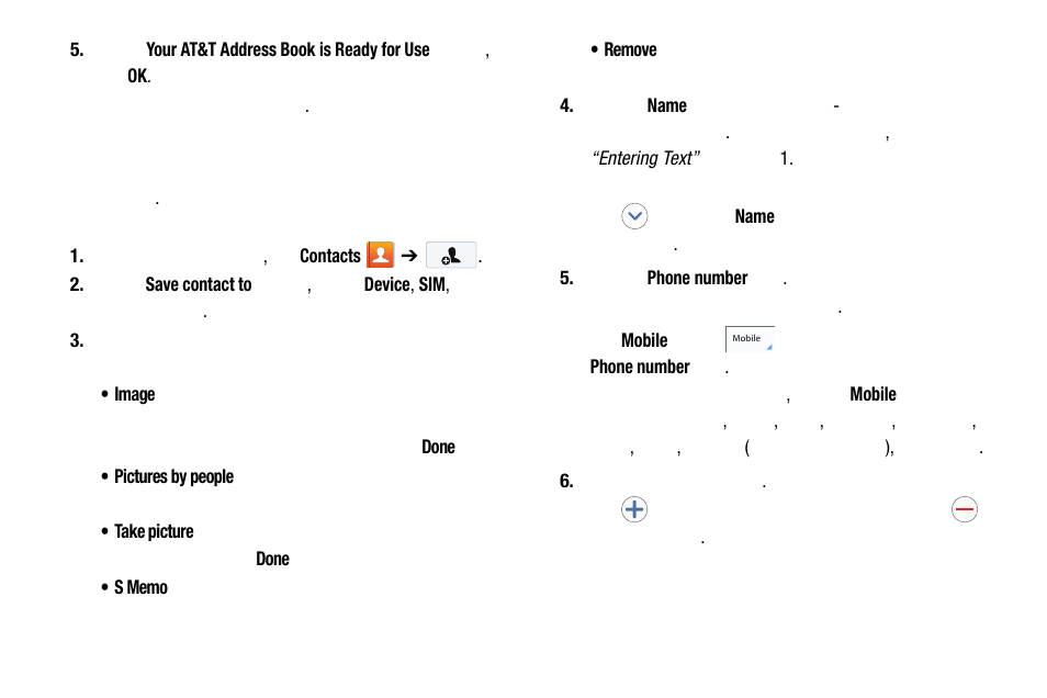 Adding a new contact | Samsung SM-C105AZWAATT User Manual | Page 73 / 283