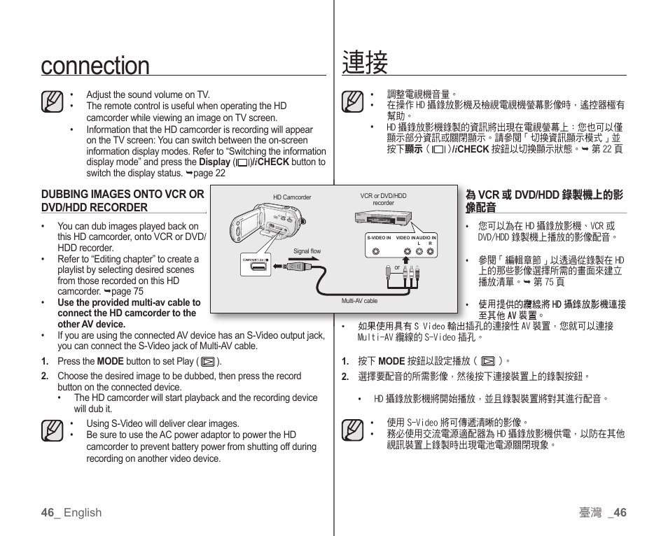 Connection | Samsung SC-HMX10C-XAA User Manual | Page 54 / 119