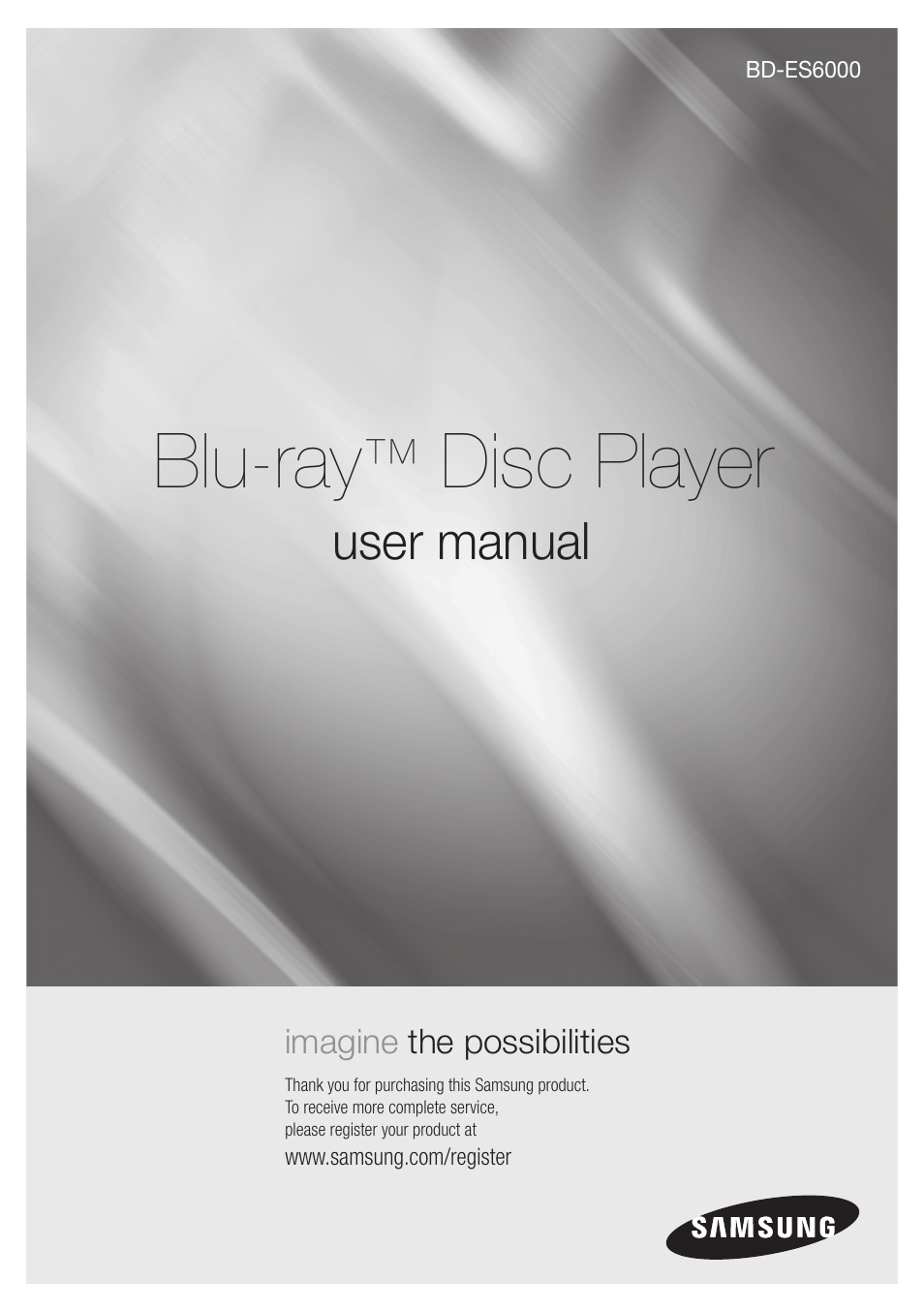 Samsung BD-ES6000-ZA User Manual | 57 pages