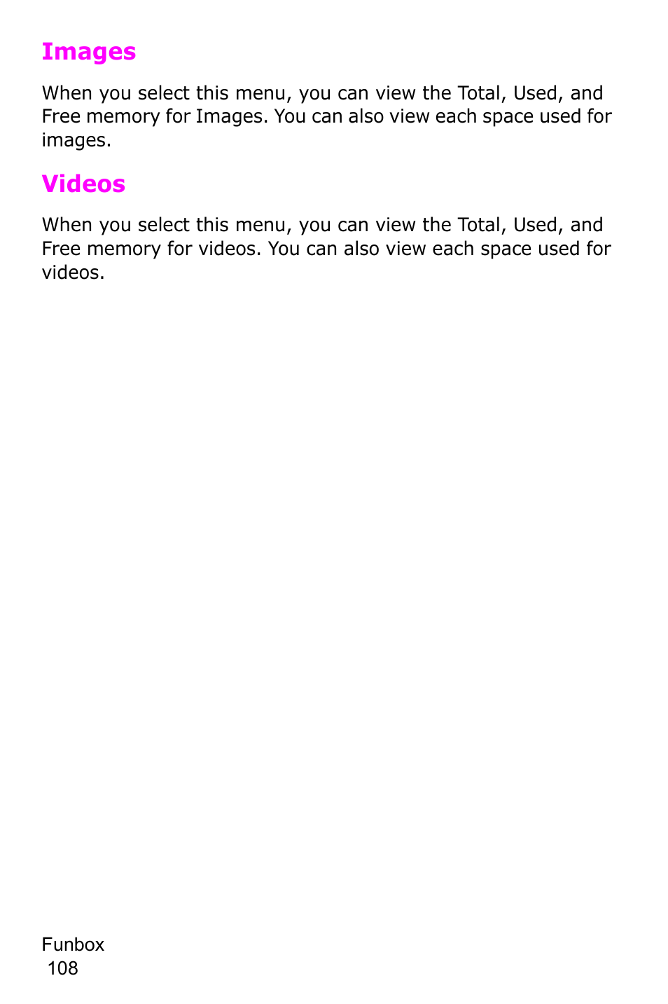 Images, Videos | Samsung SGH-P735MSATMB User Manual | Page 109 / 193