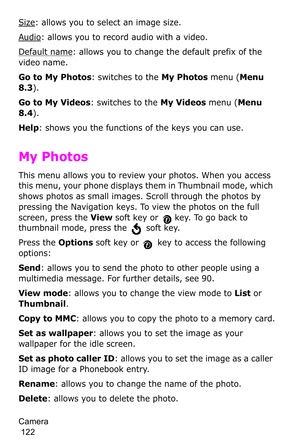 My photos | Samsung SGH-P735MSATMB User Manual | Page 123 / 193