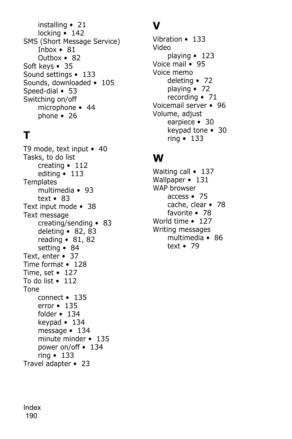 Samsung SGH-P735MSATMB User Manual | Page 191 / 193