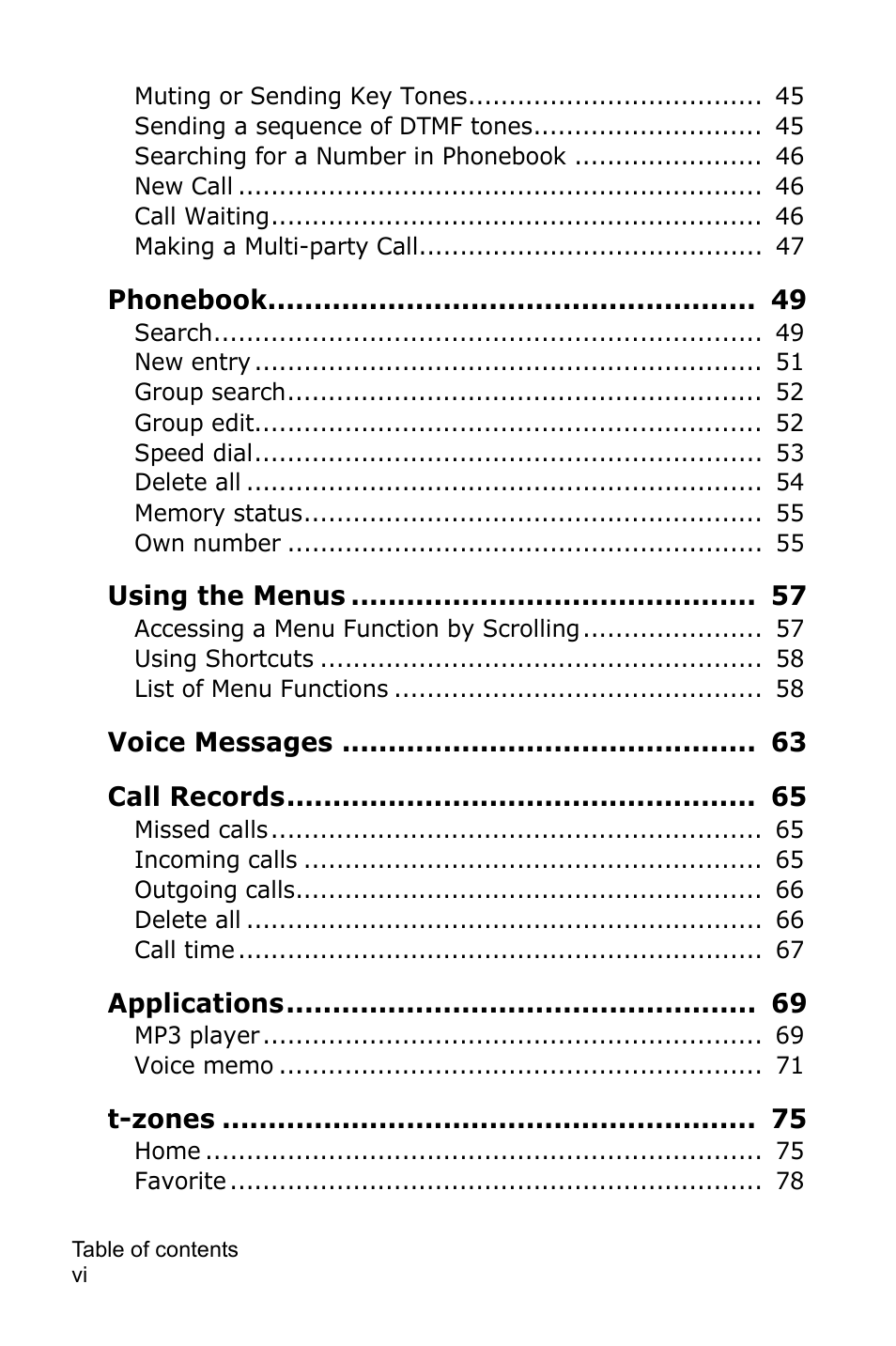 Samsung SGH-P735MSATMB User Manual | Page 7 / 193