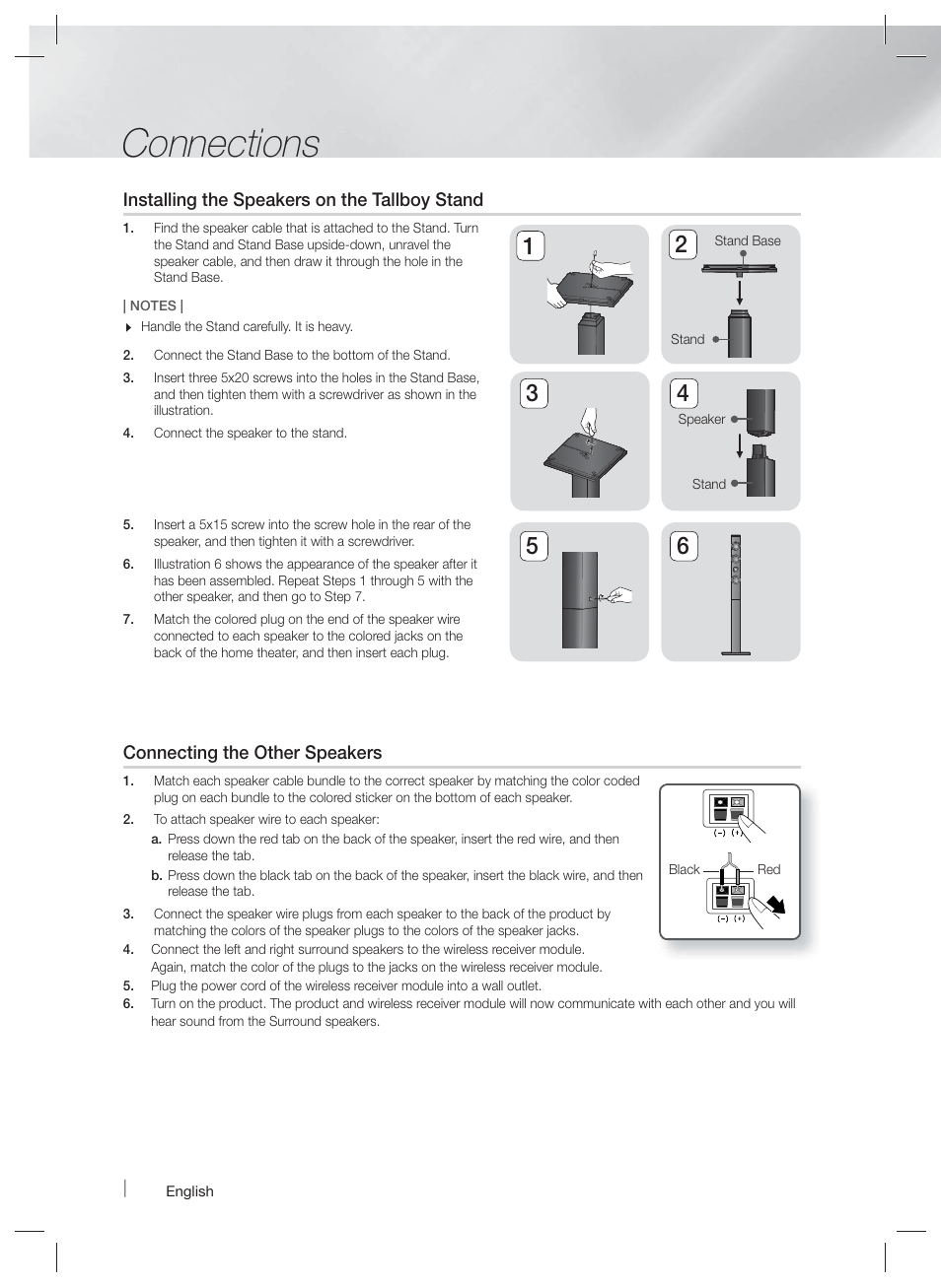 Connections | Samsung HT-F9730W-ZA User Manual | Page 16 / 61