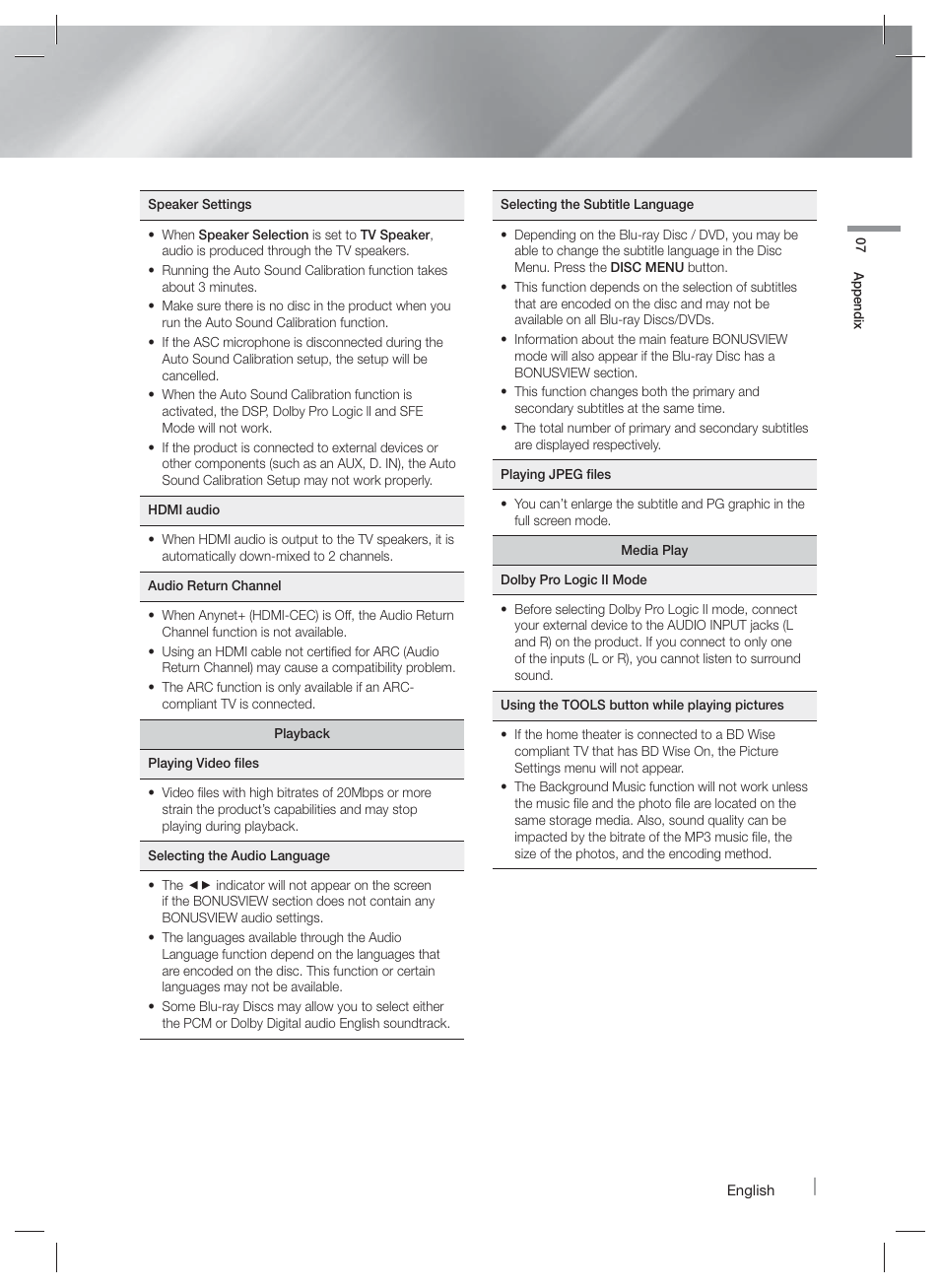 Samsung HT-F9730W-ZA User Manual | Page 53 / 61