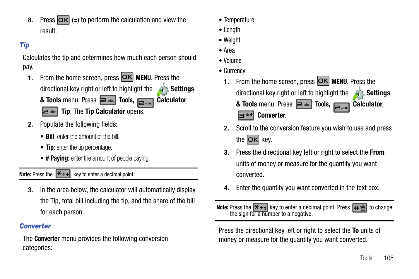 Converter | Samsung SCH-U550ZNAVZW User Manual | Page 109 / 145