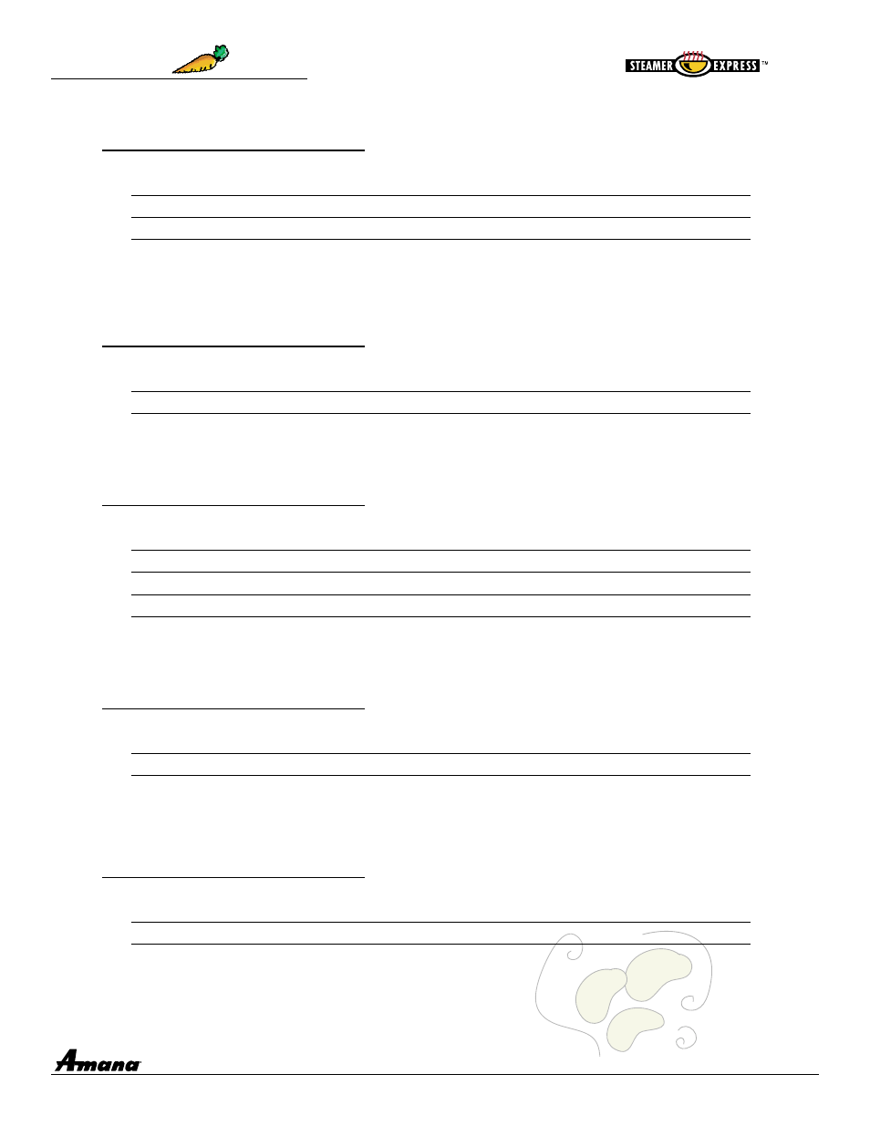 Vegetables | Amana ASE7000 User Manual | Page 14 / 22