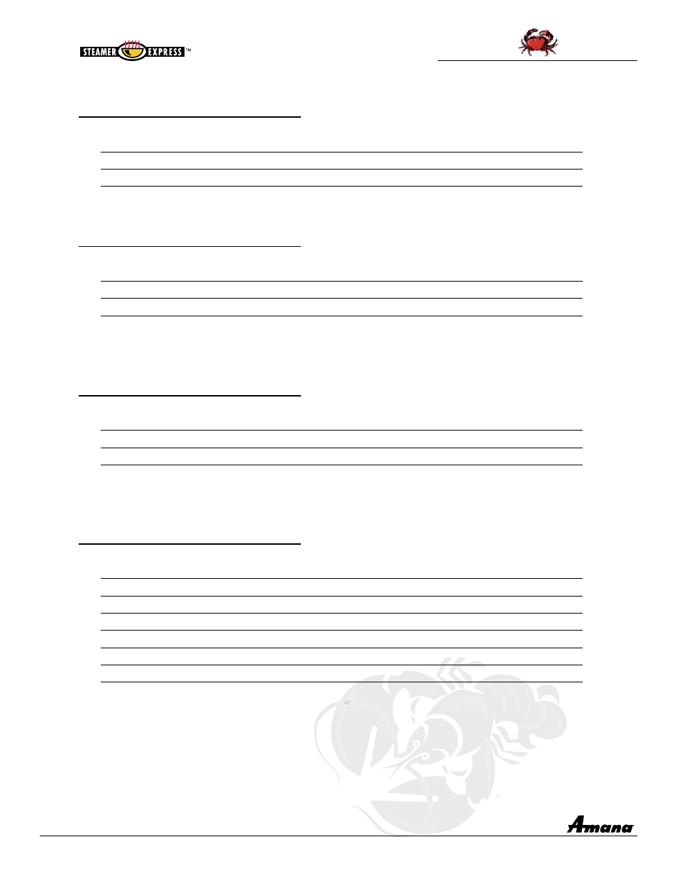 Seafood | Amana ASE7000 User Manual | Page 9 / 22