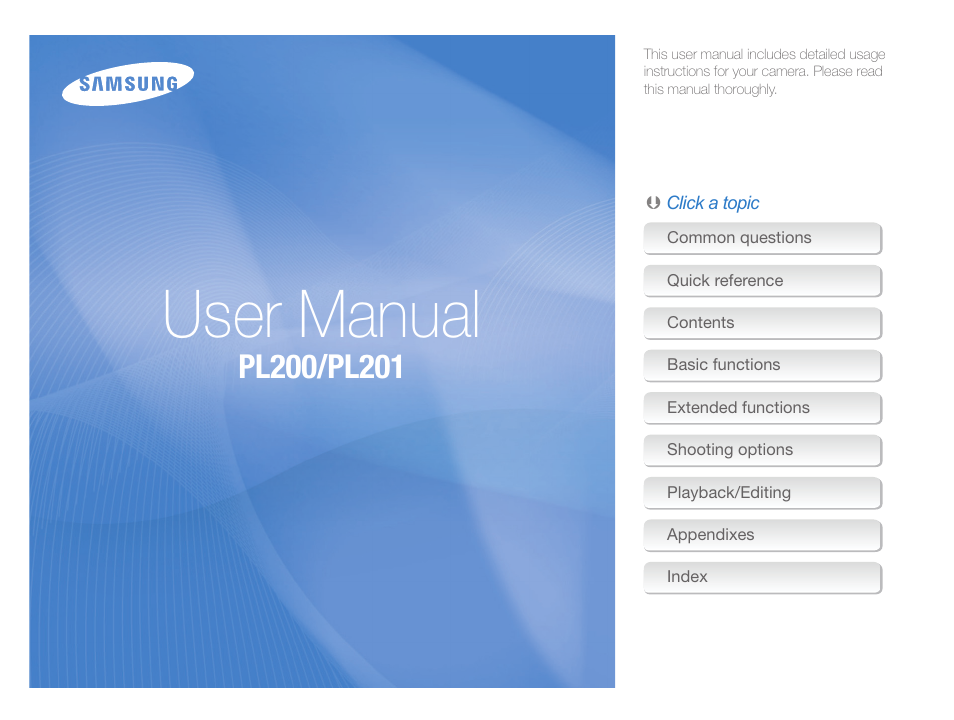 Samsung EC-PL200ZBPBUS User Manual | 100 pages