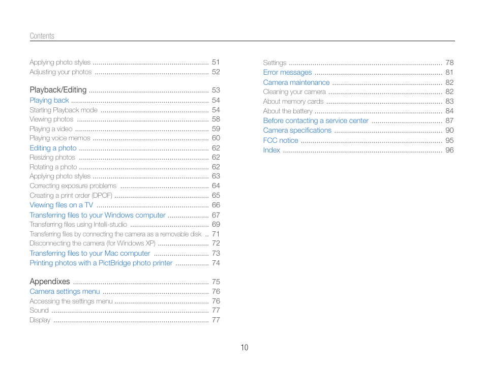 Samsung EC-PL200ZBPBUS User Manual | Page 11 / 100