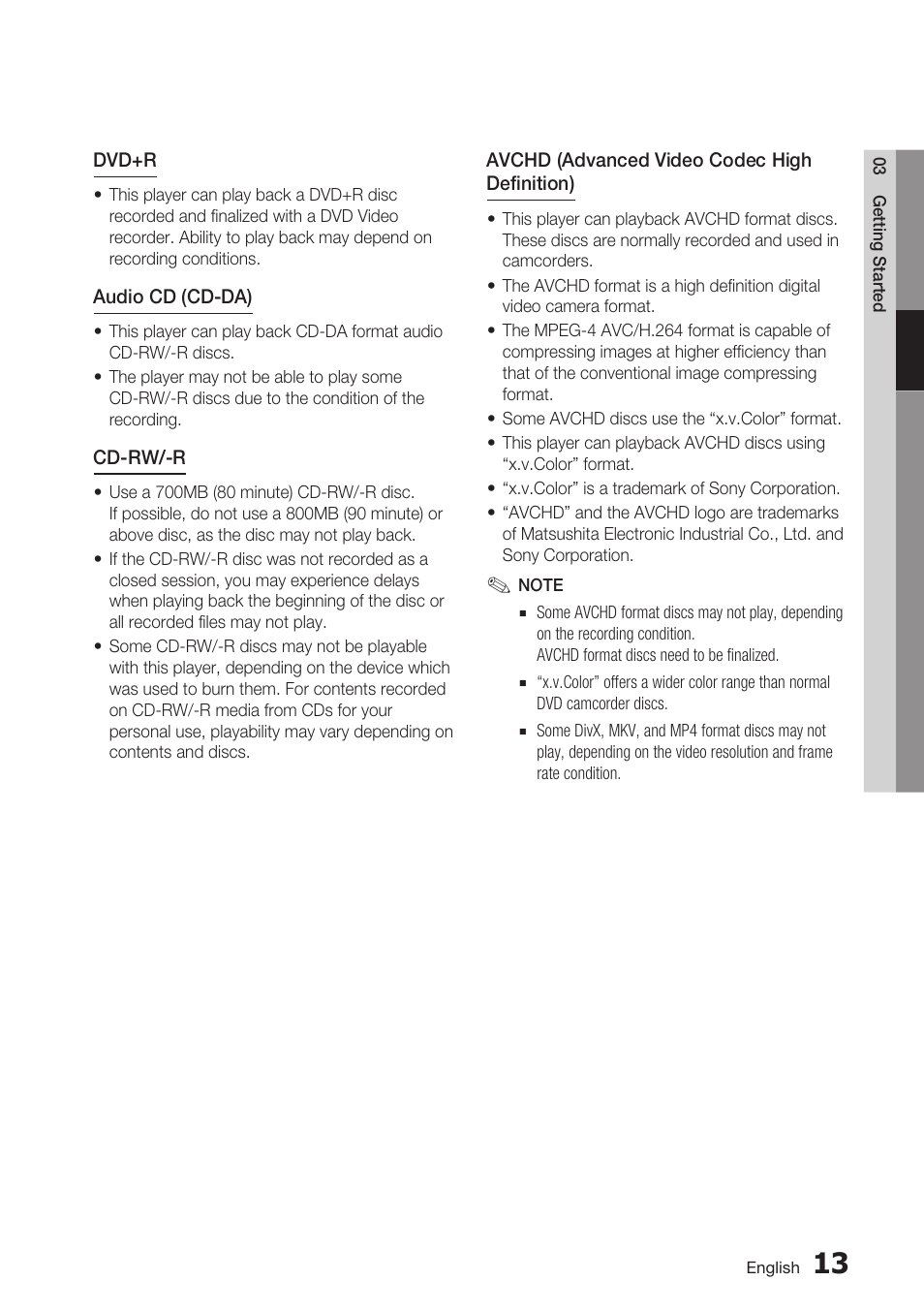 Samsung BD-C7900-XAA User Manual | Page 13 / 74