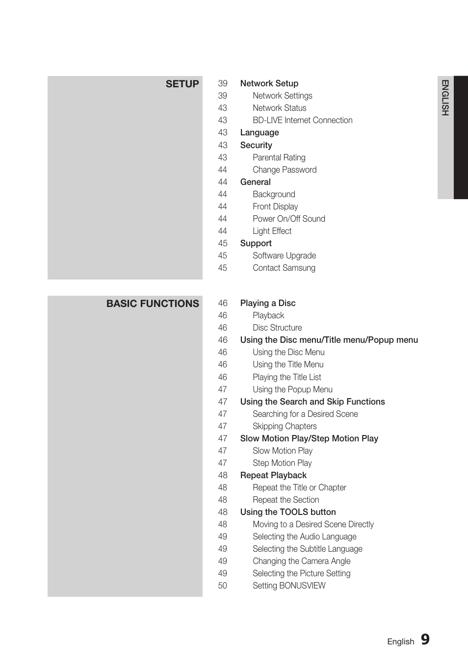 Samsung BD-C7900-XAA User Manual | Page 9 / 74