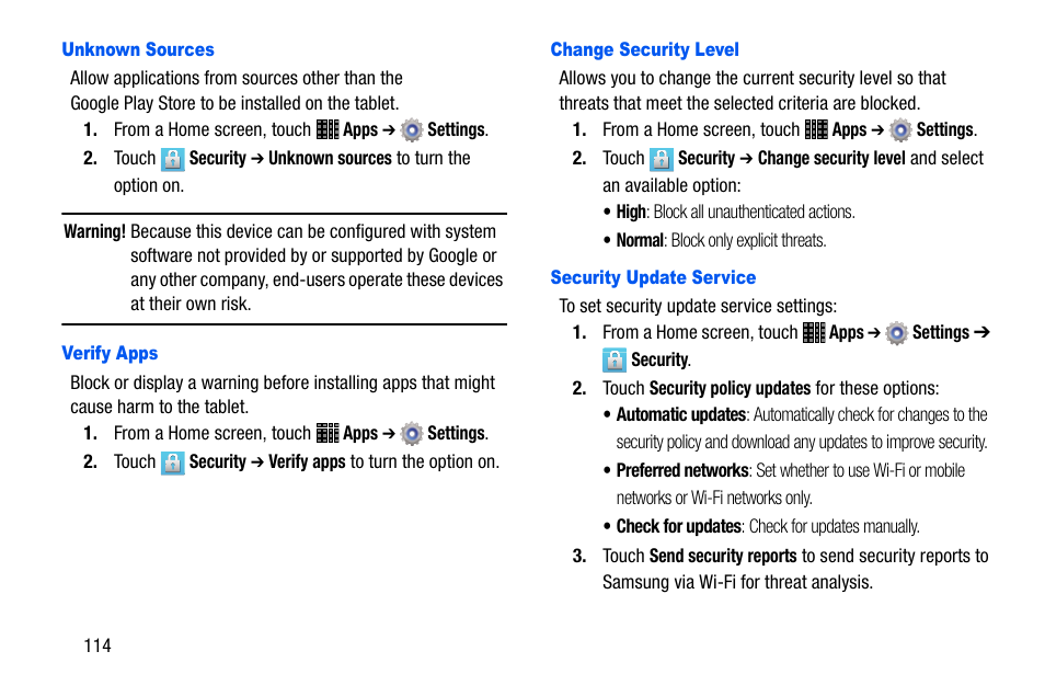 Samsung SM-P605VZKEVZW User Manual | Page 121 / 138