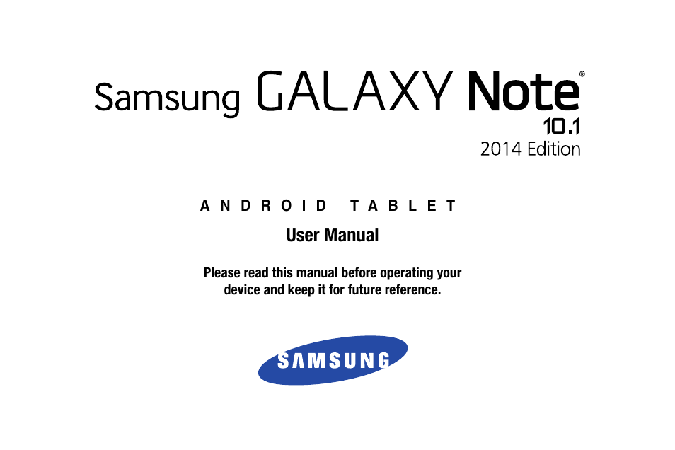 User manual | Samsung SM-P605VZKEVZW User Manual | Page 2 / 138
