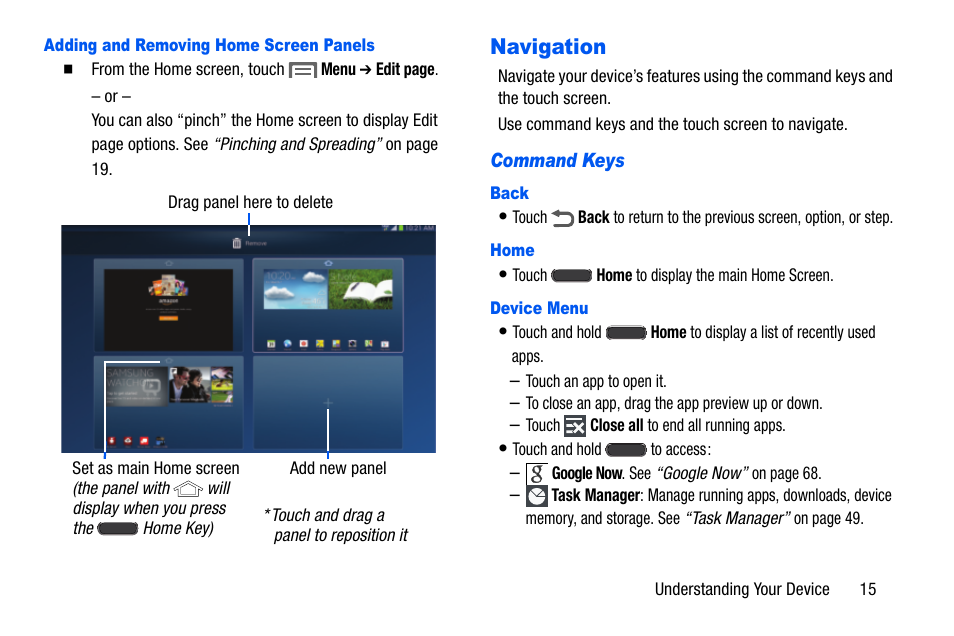 Navigation | Samsung SM-P605VZKEVZW User Manual | Page 22 / 138