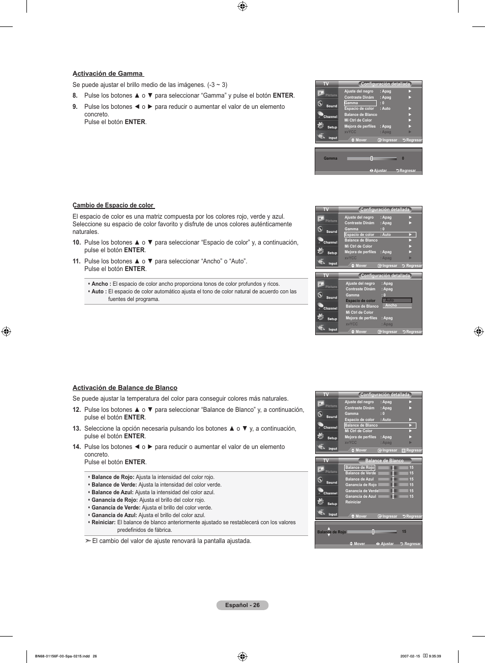Samsung LNT4066FX-XAA User Manual | Page 116 / 178
