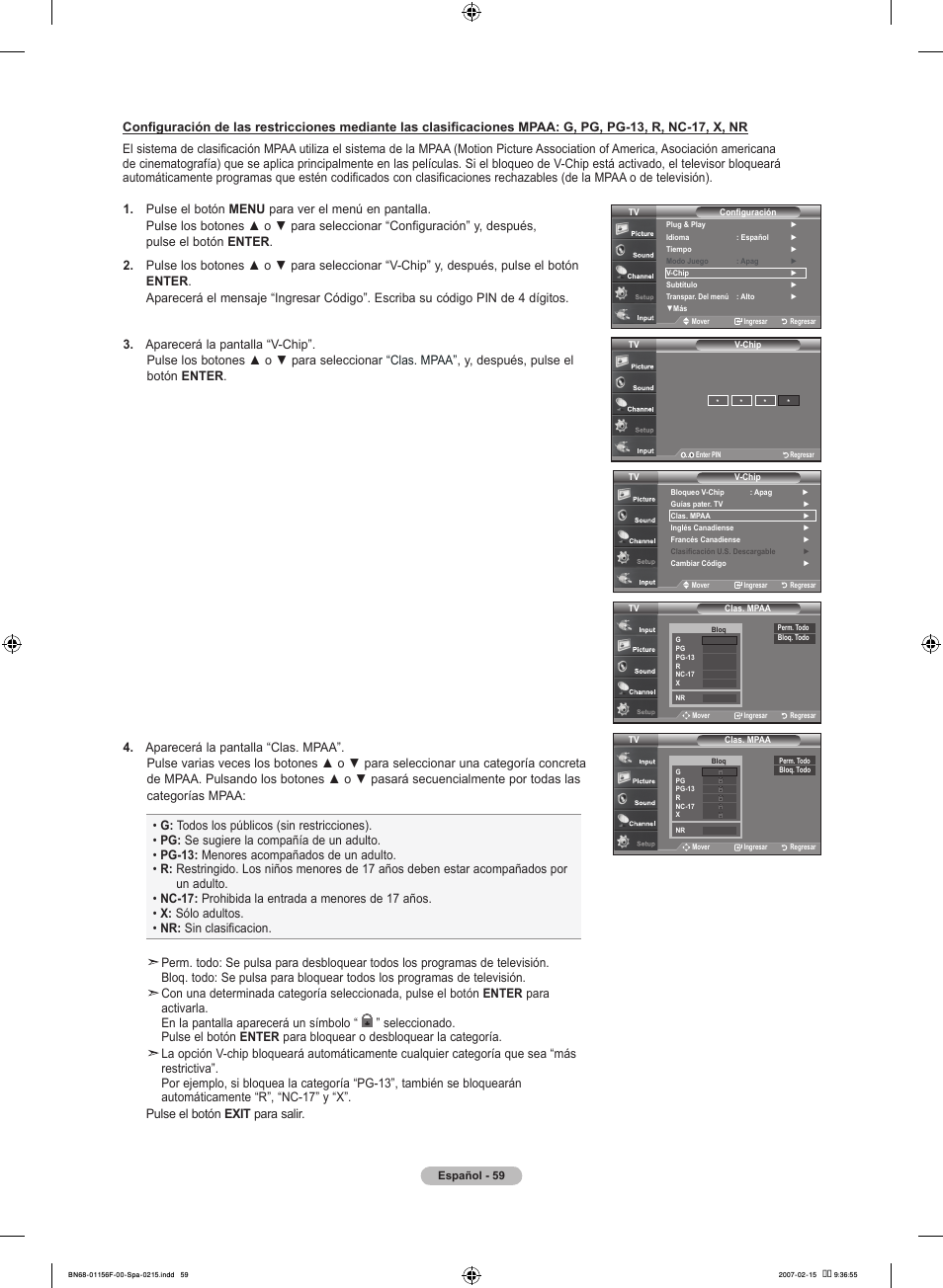 Samsung LNT4066FX-XAA User Manual | Page 149 / 178