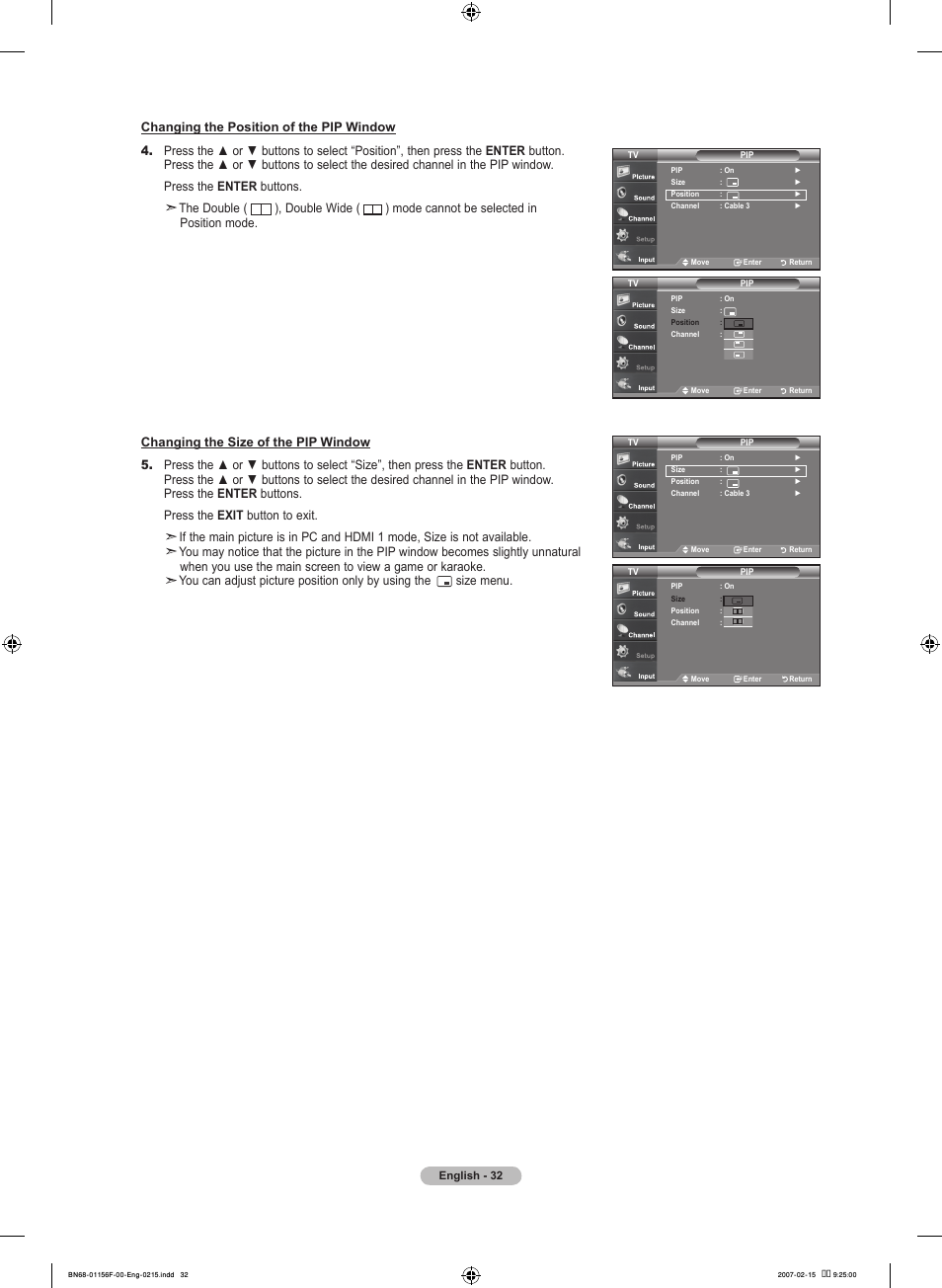 Samsung LNT4066FX-XAA User Manual | Page 34 / 178