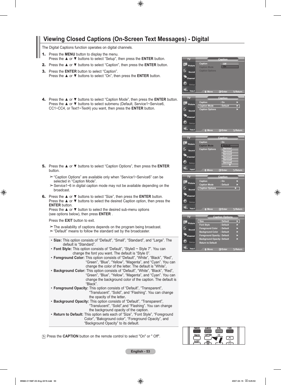 Samsung LNT4066FX-XAA User Manual | Page 55 / 178