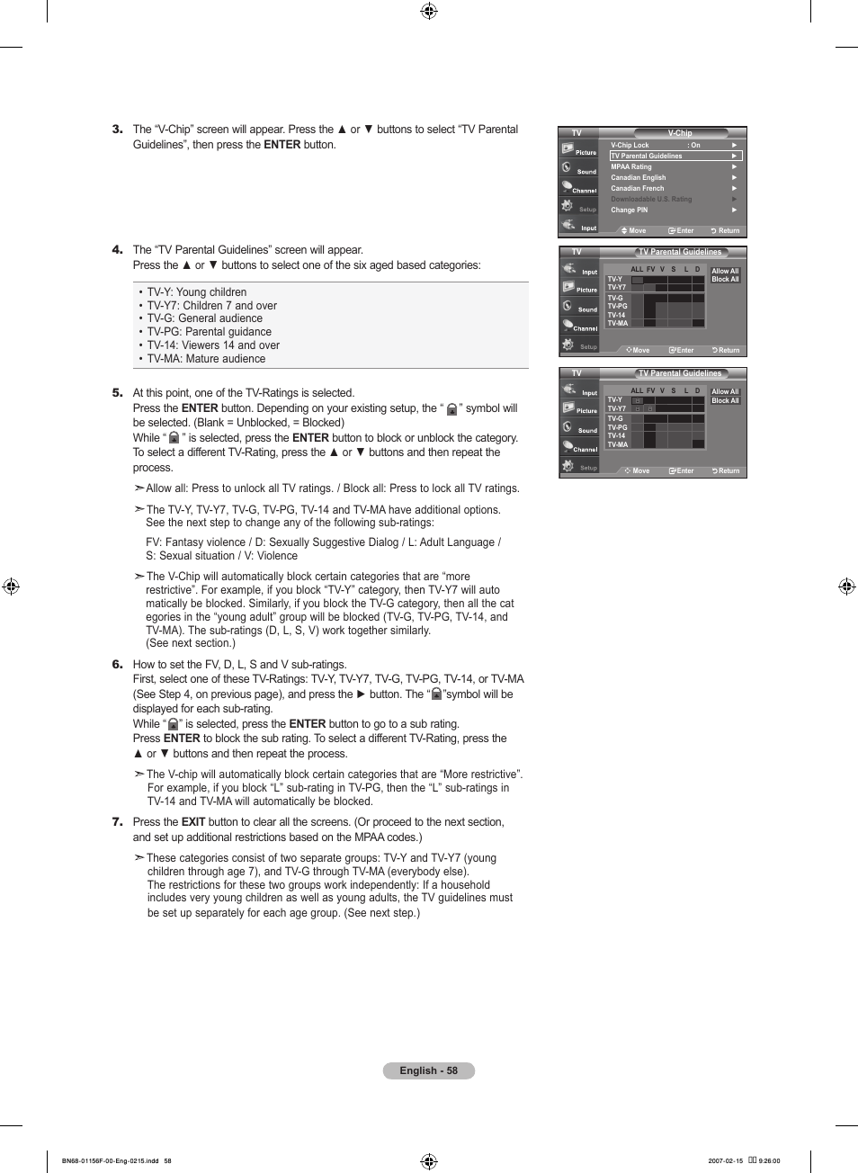 Samsung LNT4066FX-XAA User Manual | Page 60 / 178