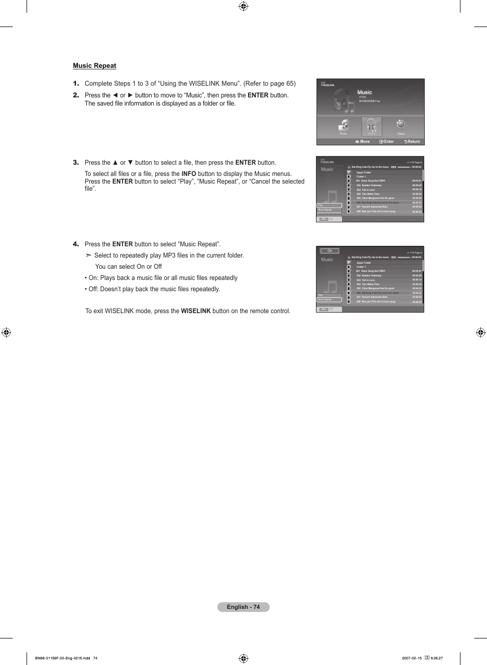 English | Samsung LNT4066FX-XAA User Manual | Page 76 / 178
