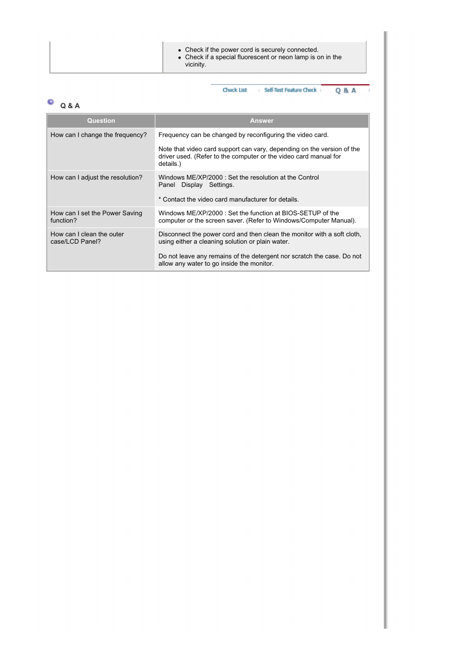 Q & a | Samsung RT19FSSS User Manual | Page 42 / 62