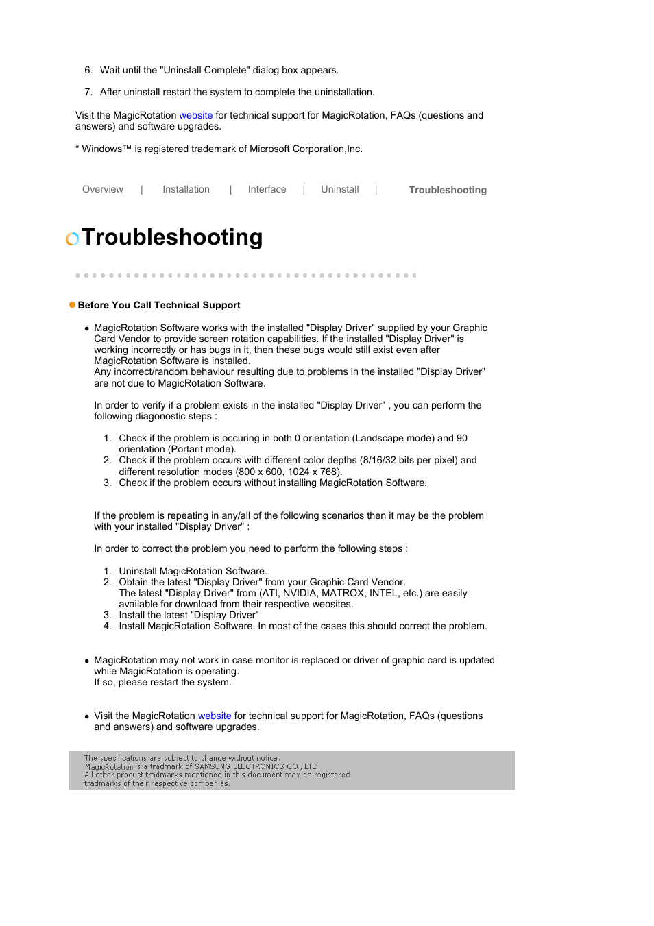 Troubleshooting | Samsung LS19HJDQHV-XAA User Manual | Page 46 / 63