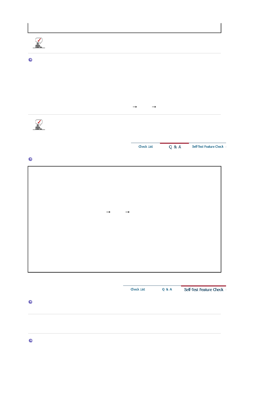 Self-test feature check | Samsung LS19HJDQHV-XAA User Manual | Page 49 / 63