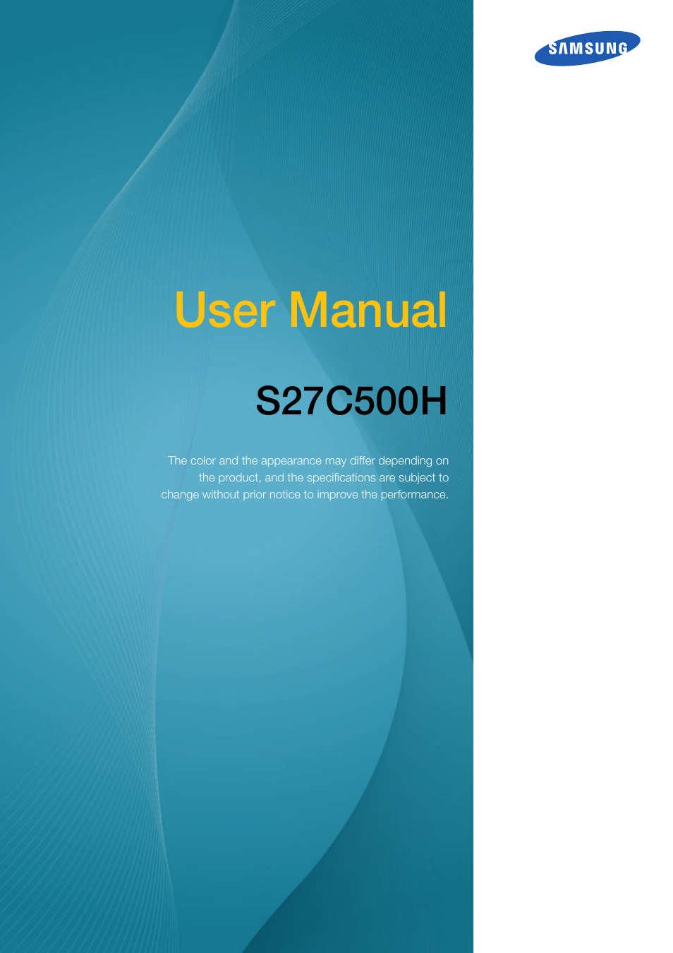 Samsung LS27C500HS-ZA User Manual | 95 pages