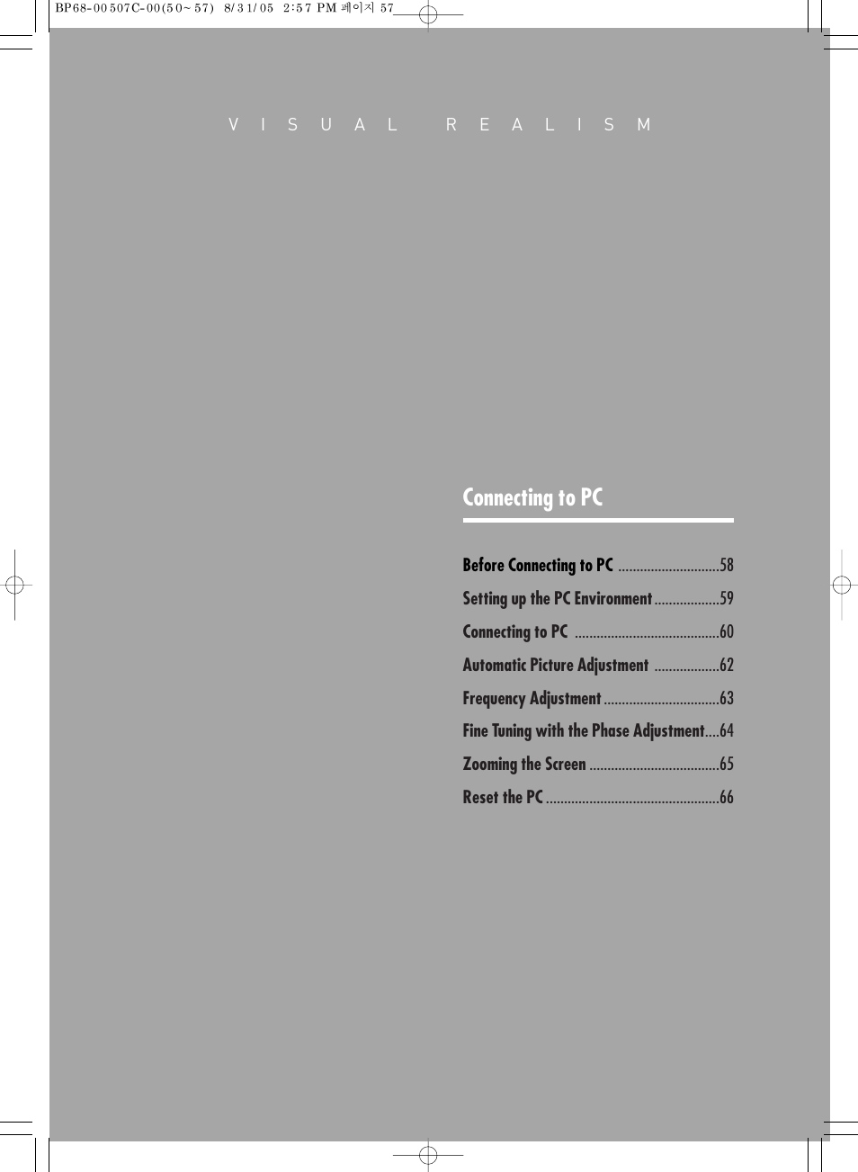 Connecting to pc | Samsung SPH700AEX-XAA User Manual | Page 57 / 84